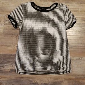Black and white striped tshirt